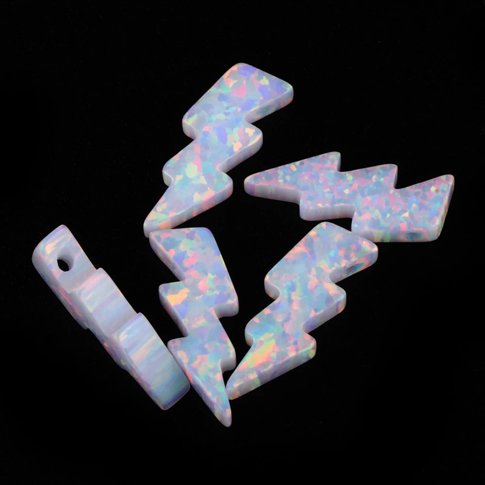5.5x12.5mm Synthetic Lightning Opal Stone For Necklace