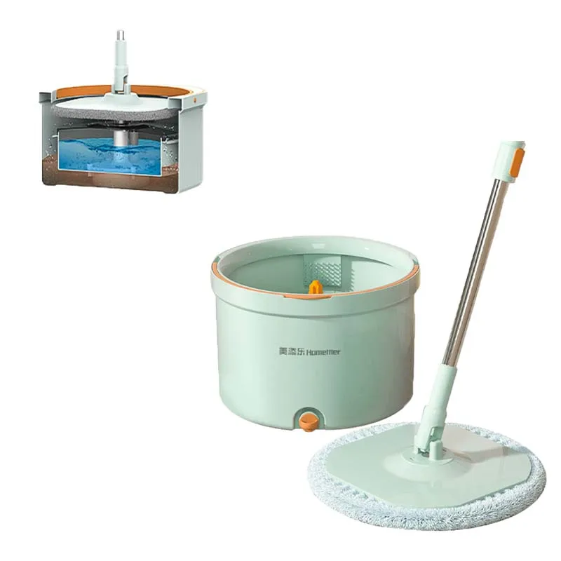 Livinghue intelligent 360 magic easy spin of cleaning with scraping teeth mop bucket