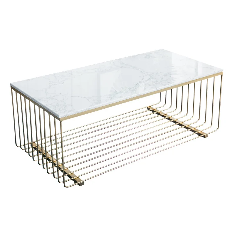 
new arrive wholesa modern simple square marble office coffee table living room furniture leisure chinese rock plate tea table 