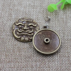 Высококачественные пуговицы из сплава под заказ с изображением черепа для кожи и кошелька