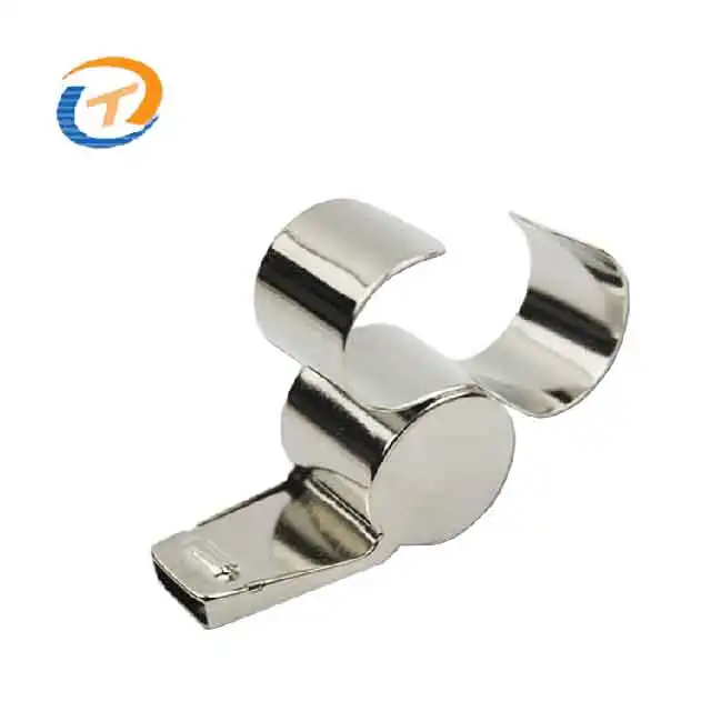 Referee Standard Metal Whistle Finger Grip Whistle Hockey Soccer  Referee