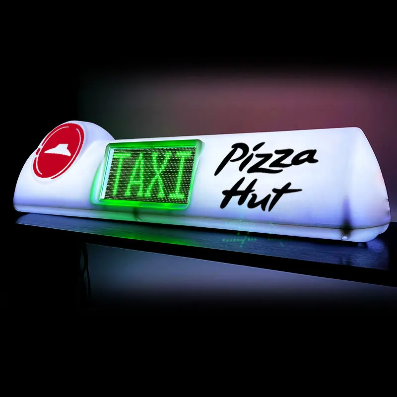 3G/4G Wifi Taxi Led Display/led Screen P2.5 P3 P4 P5 Car Advertising/taxi Top Sign For Advertising