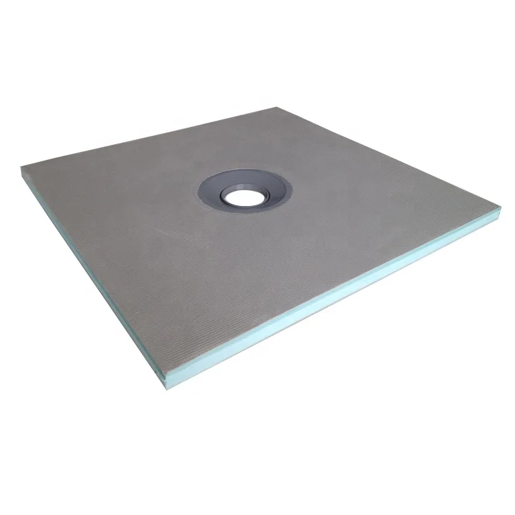 XPS Central Drain Shower Base Extruded Polystyrene Foam Reinforced UK XPS Shower Trays for Bathroom Shower Floor