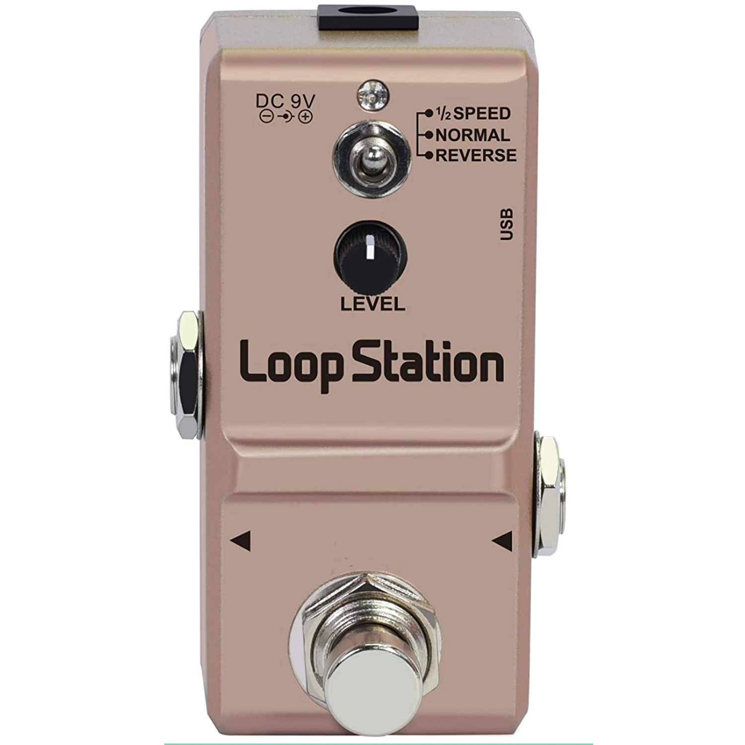 HOTSELL Loop Station Looper Effects Pedal Unlimited Overdubs 10 Minutes of Looping, 1/2 time, and Reverse