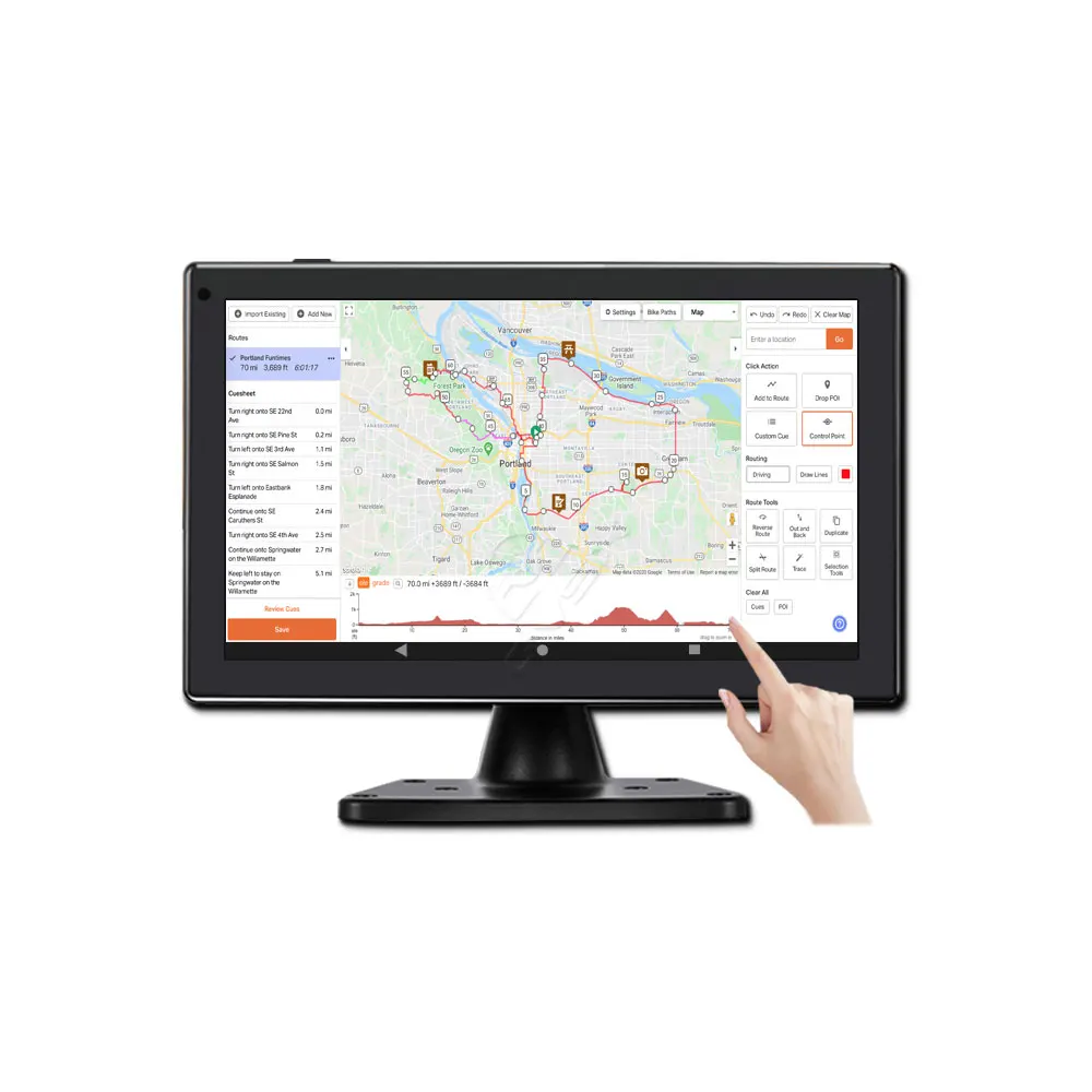 10.1-inch AI Intelligent Blind Spot Monitor Car Navigation Reversing Assistance All-in-one Machine Truck Monitor Display Screen