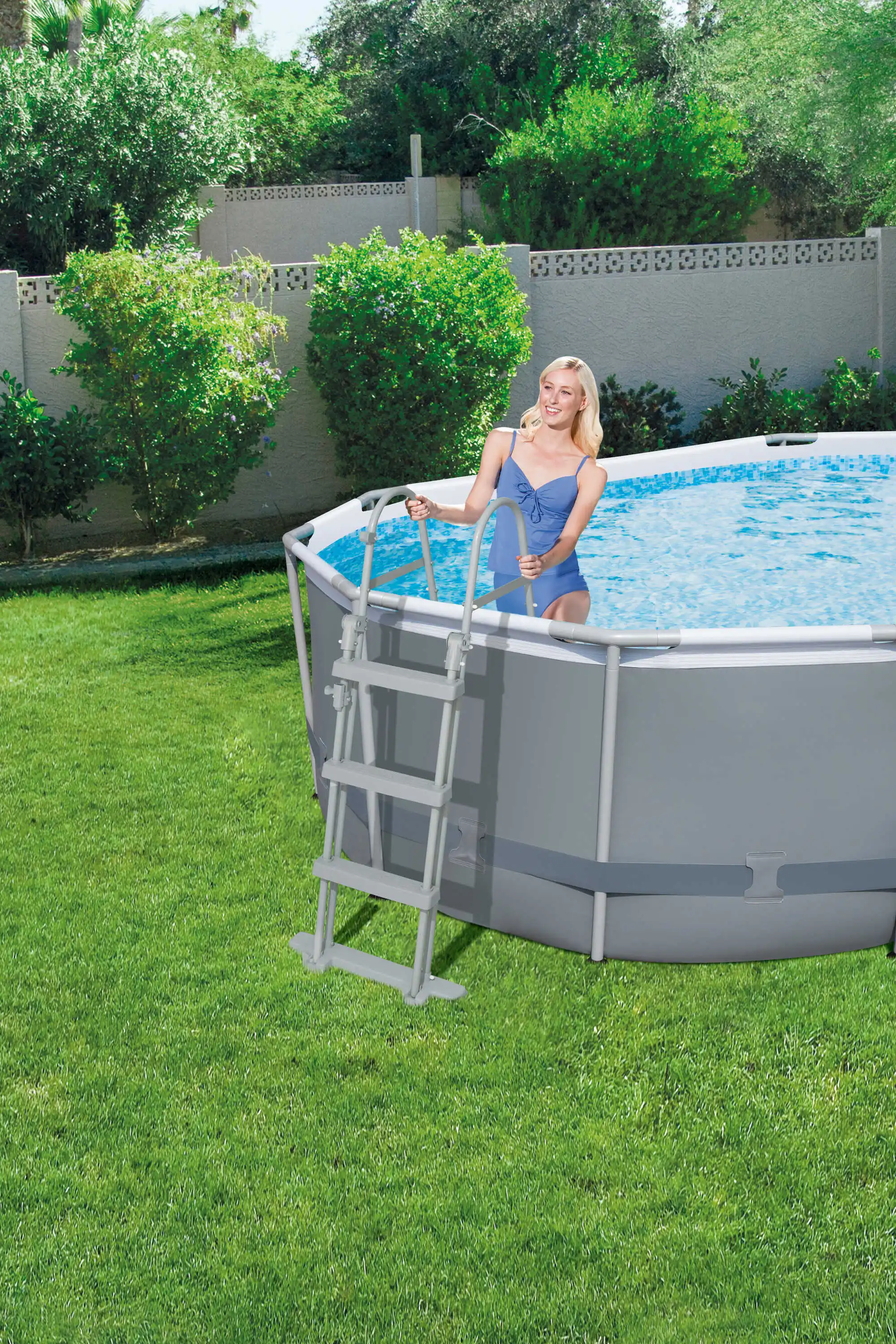 
Bestway 56448 16FT*10FT*42IN Power Steel Above Ground Pool Set above ground steel swimming pool 