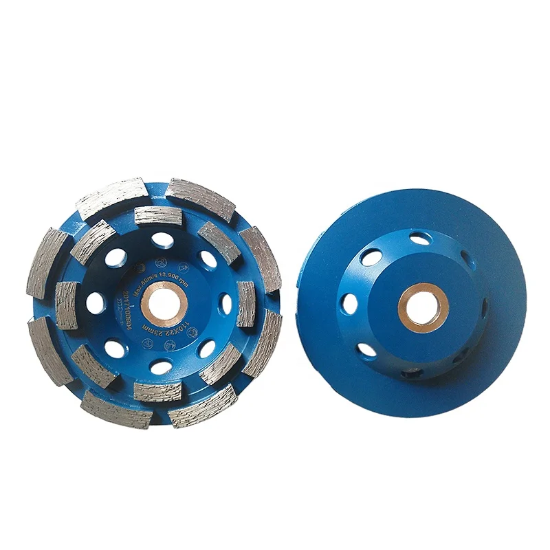 110 mm Double row diamond cup grinding wheel for concrete and stones