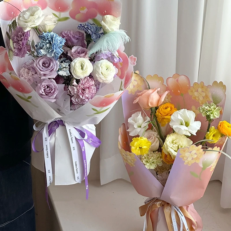 LUCIA  Three-Dimensional Flower Wrapping Paper Bouquet Packaging Kraft Paper Flower Shop Wrapping Flower Material LF160540