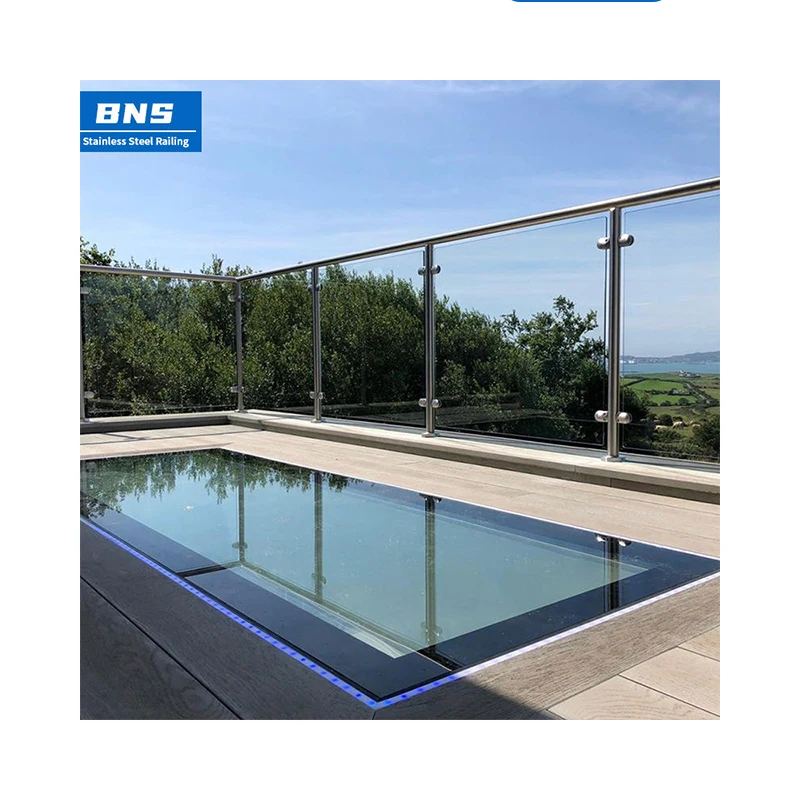 BNS tube railing balcony baluster columns outdoor railing stainless steel balustrades handrails escalier extrieur