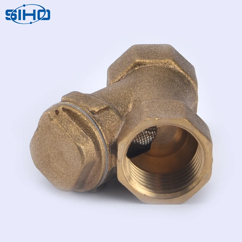 Yuhuan Y Tape Strainer Filter Valve Manufacturer Different Sizes Brass Thread Standard Water Normal Temperature Brass Color Ball