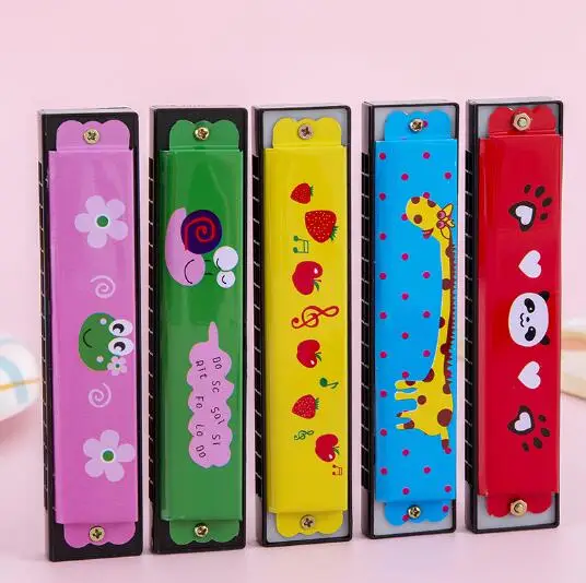 Metal harmonica play instrument toy for children
