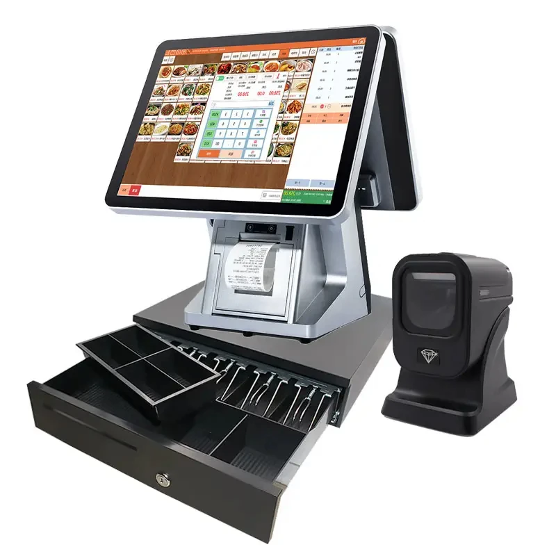 Touch Screen Android Desktop Pos Systems All In One Cash Register Machine Epo Terminal