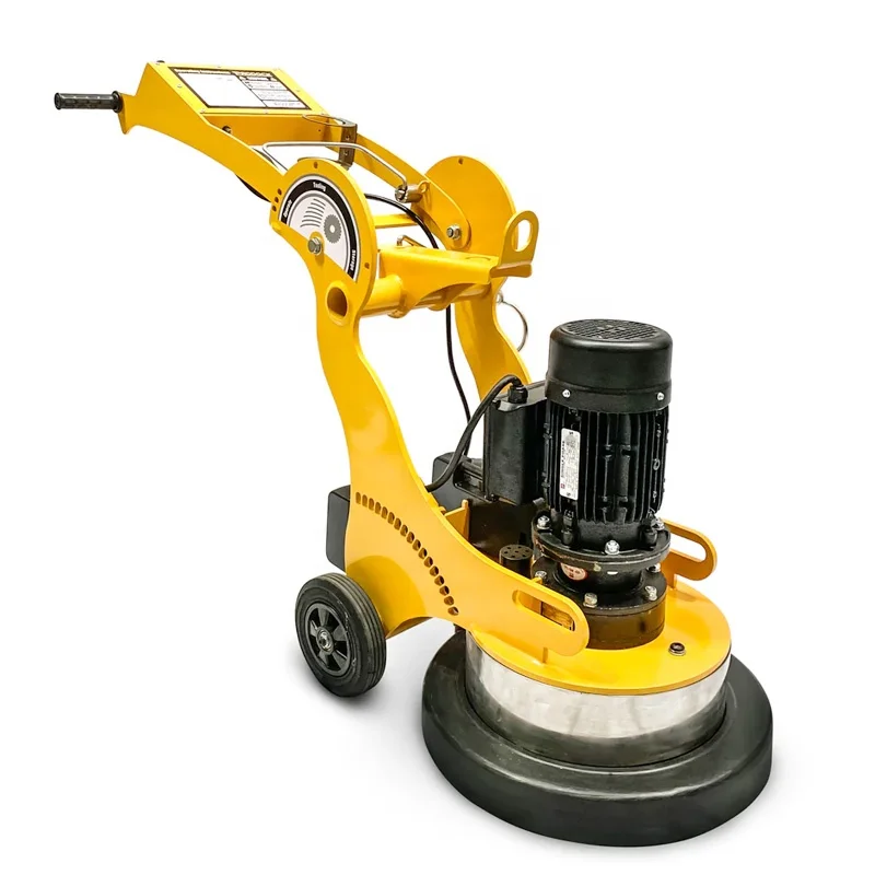 concrete grinder with diamond shoes and disc