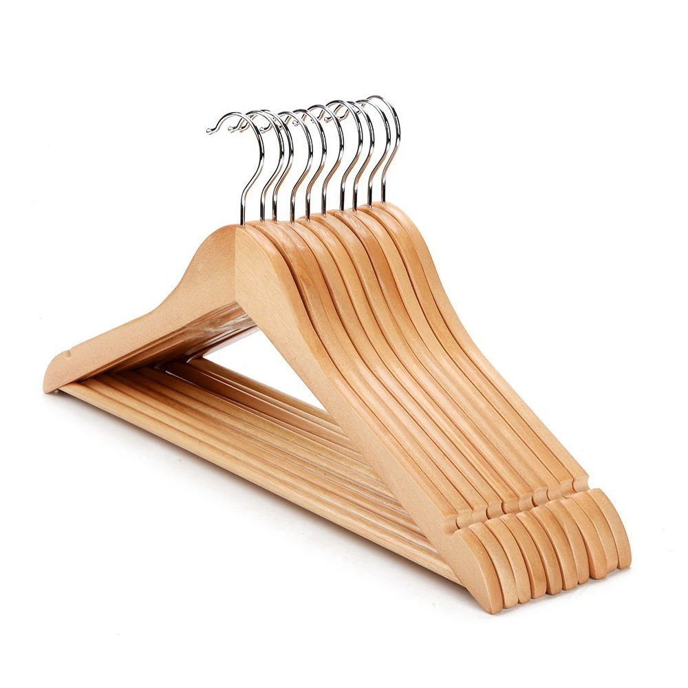 
RTS hot sale cloth wall wooden solid wood hanger stand for home 