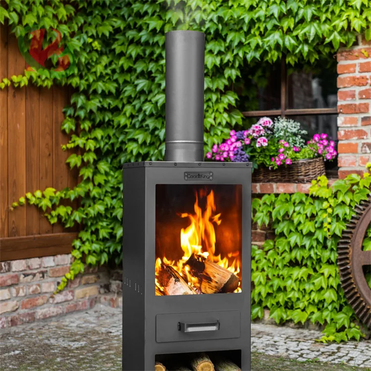 corten steel outdoor freestanding wood burning fireplace wood burning stoves fire pit small fireplace