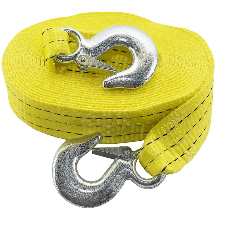 Emergency Product 100% Polyester Made Snatch Towing Strap With Eye Hook