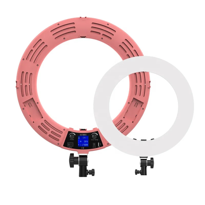 90W Fill Light Photographic Ringlight 18 Inches Selfie Led Ring Light