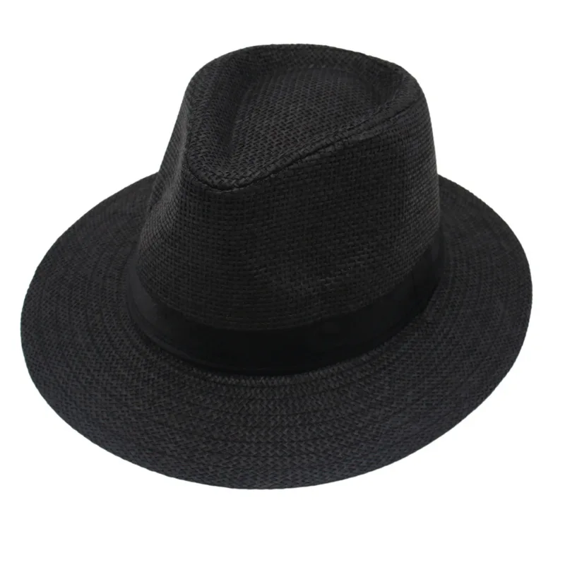 Wholesale Unisex Sun Straw Hats Custom Logo Panama Straw Hats