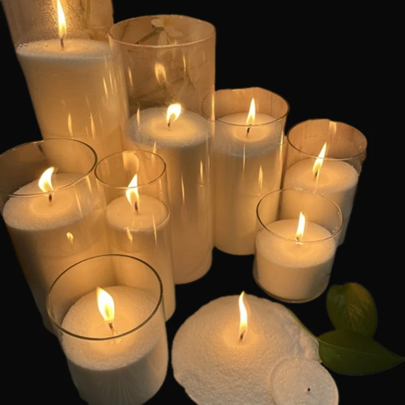 Свеча PUSISON песочный воск 500 кг Фабричный поставщик песок стеарин 2024 Лидер продаж для украшения событий