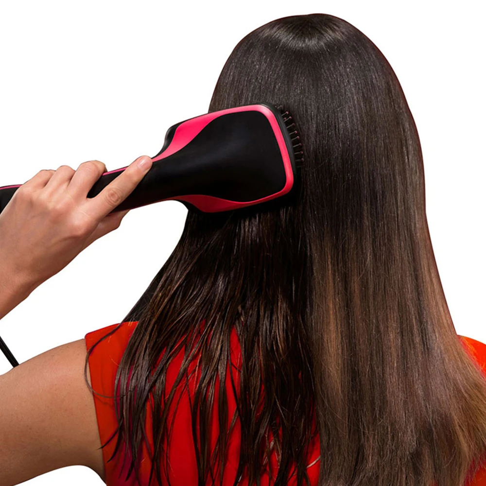 Foreign Trade Electric hot air comb multi-functional two-in-one Hair Dryer wet comb hairdressing tool hair dryer