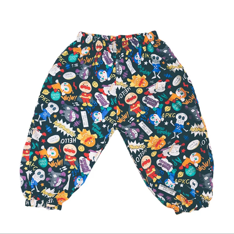 
The new style pure cotton cartoon Anti-mosquito pants long Beam feet pants Japanese-style pant baby 