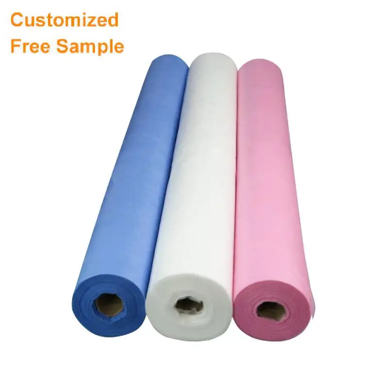 Disposable Non Woven Bed Sheet Roll Massage table paper roll Disposable Fitted Sheet Covers for Massage Table and Facial Bed