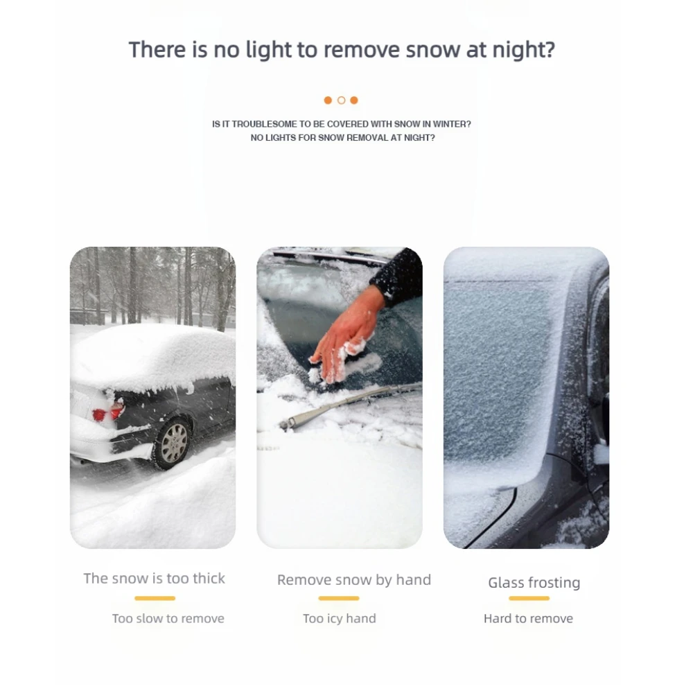 Winter Tools Telescopic Customized Logo 5 In 1 Set  Plastic Snow Cleaning Brushes With Logo Snow Cleaning Brushes For Car