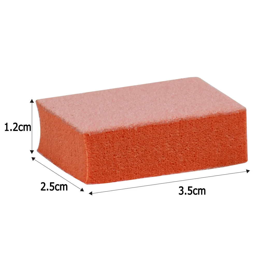 US warehouse delivery orange 2 side 80/100 mini nail buffer block for manicure