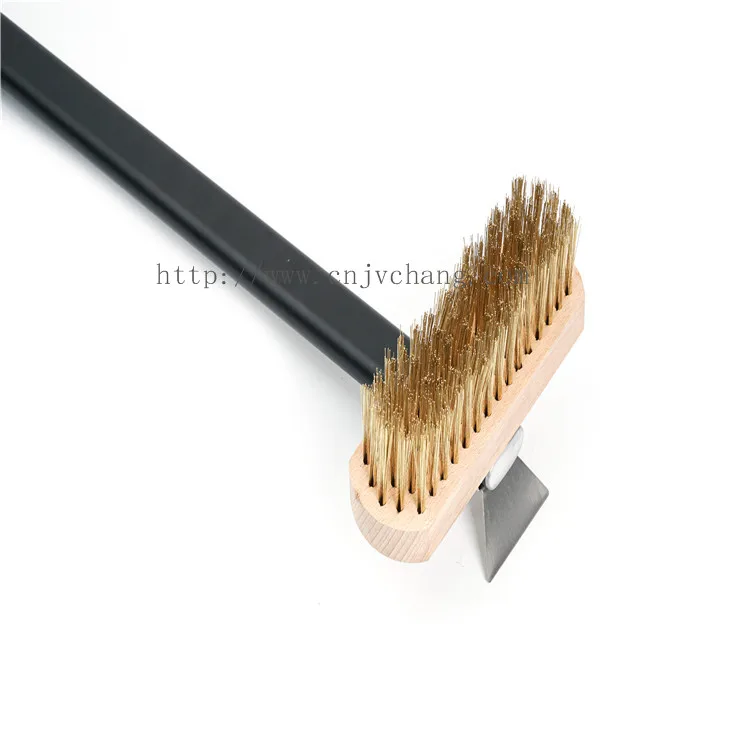 Professional Anodized Aluminum Perforated Pizza Peel Shovel and Round Turning Peel Pizza Oven Brush Baking Tool Set