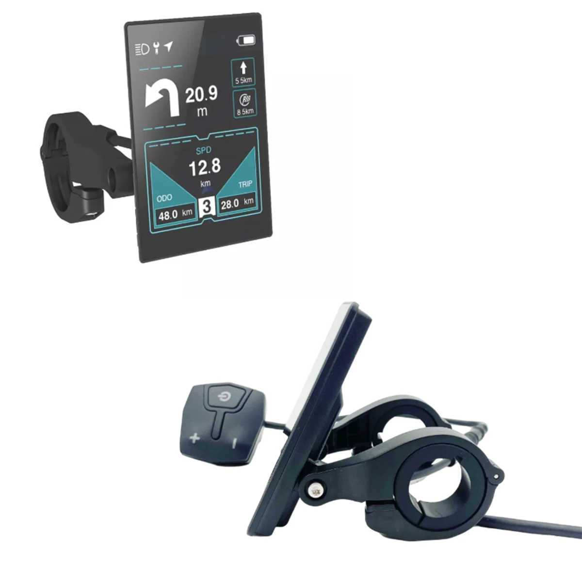 Bafang Smart Color IPS Sunlight Readable Display EB04 for Bafang 8FUN Mid Drive Motor Kits BT APP with UART or CAN
