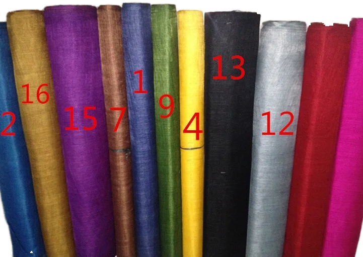 Colorful Sinamay Fabric Hard Bleached Stiffed Abaca for Church Hat or Fascinator Sustainable Hand Weaving