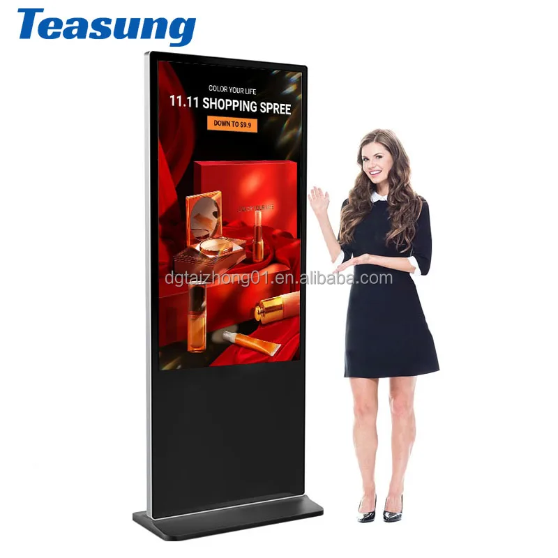 32/43/49/55/65 inch vertical floor standing advertising machine touch LCD display video network HD player signage digital screen