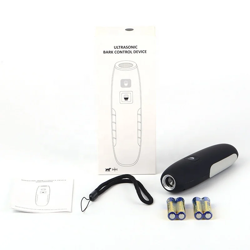 Outdoor 2 in 1 Dog Barking Control Long Range Anti-Barking Device Ultrasonic Dog Repellent Device with LED Light