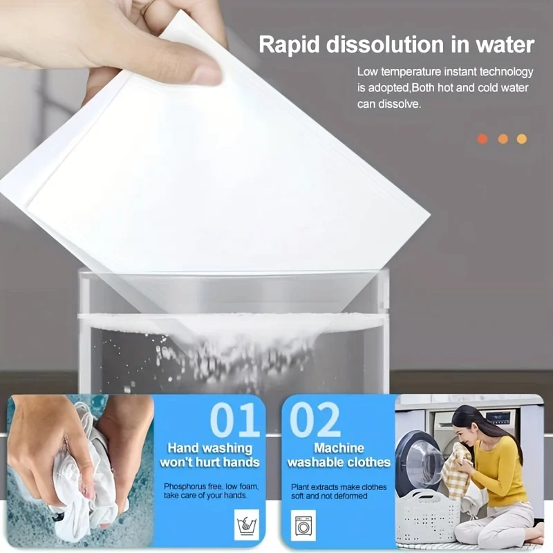 Laundry Tablet Manufacturer Super Concentrated Enzyme Formula Eco Friendly Cleaning Stain Remover Laundry Detergent Sheet Strips