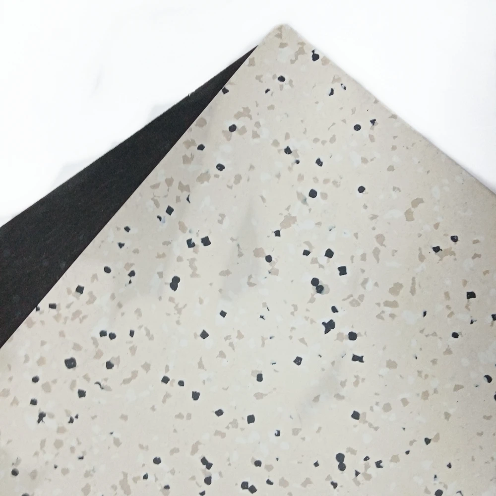 Conductive Luxury Vinyl Plank Floor Sheet In Rolls Plastic Non-Slip Flooring Roll Homogeneous Flooring