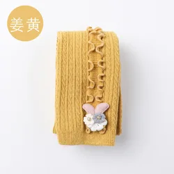 Для малышей; Сезон осень-зима; Колготки для девочек; Для детей; Для малышей; С цветочным узором миниатюрные гетры для девочек; Хлопковые теплые колготки для детей колготки для маленьких детей От 0 до 5 лет