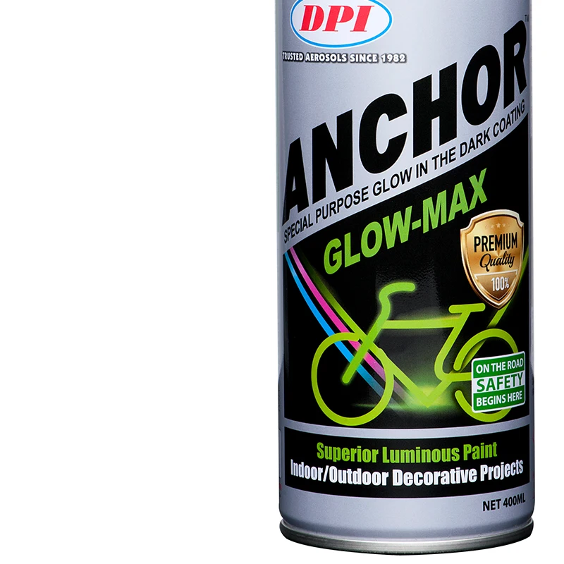 
 Высококачественный светящийся в темноте аэрозоль краски, который перезаряжается при воздействии света, отлично подходит для велосипедов, спортивного оборудования  
