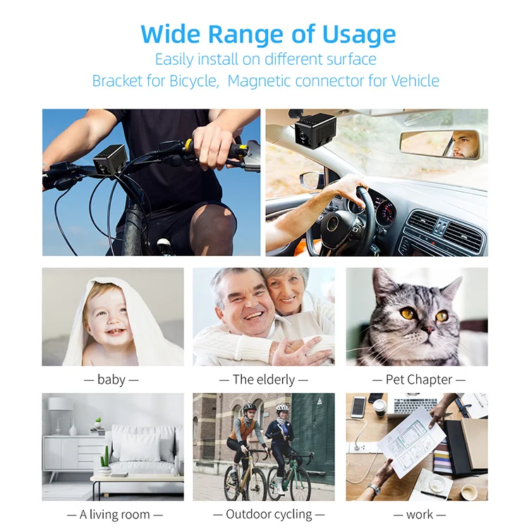 
Latest Battery Operated Long Life Battery of 2400mAh 10 hours Working Time Hidden Spy Mini Camera with Cloud Storage 