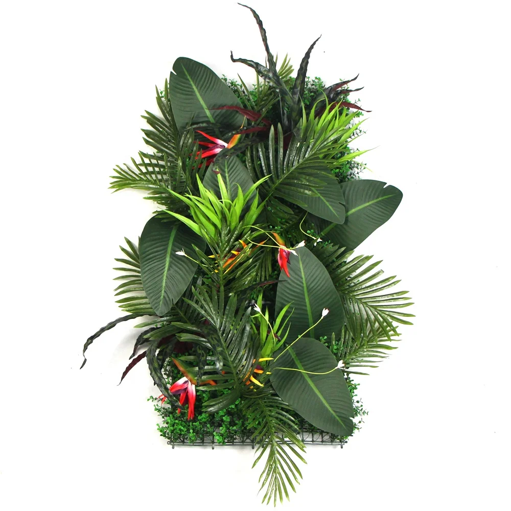 Wholesale 3D banana Leaf vertical garden artificial foliage panel plant wall for wedding decoration