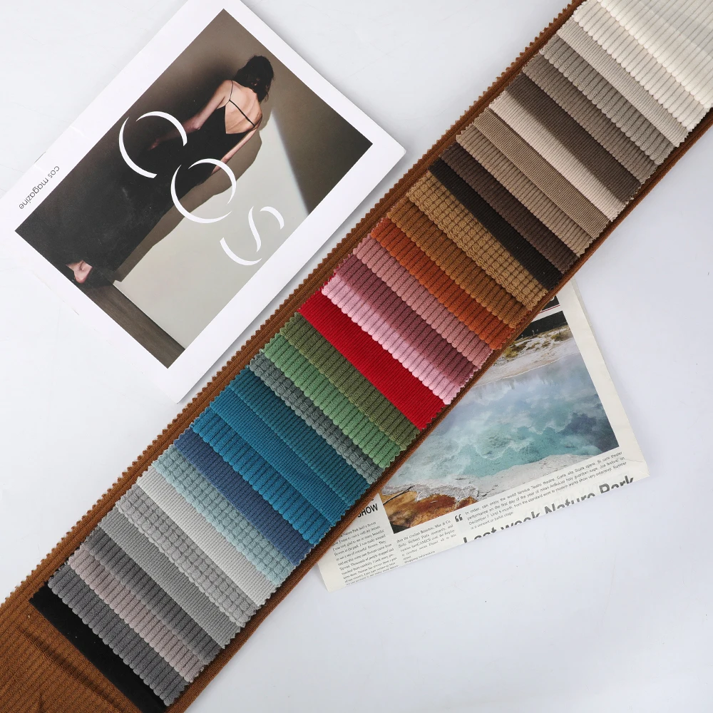 China Wholesale Polyester Velvet Sofa Fabric Knitted Upholstery Fabrics Furniture Plain Manufactured Professional Fabric