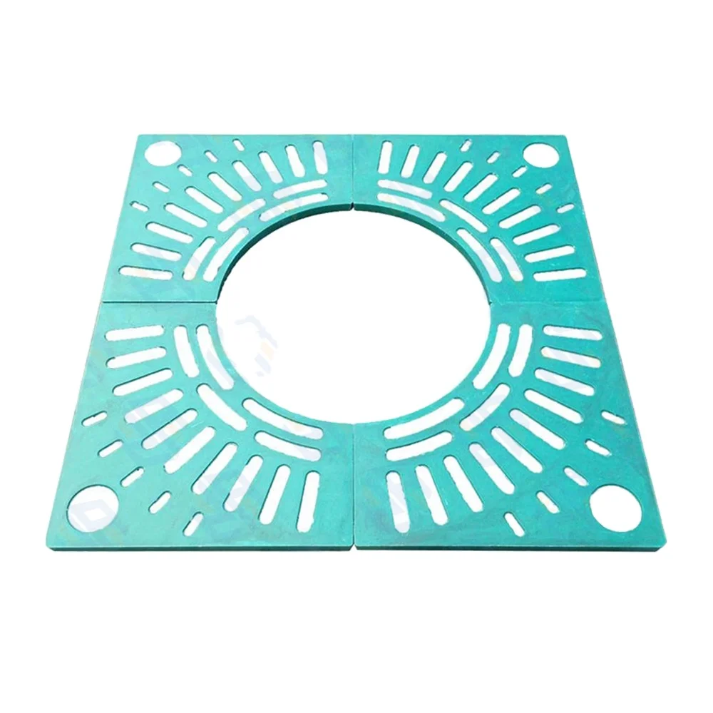 Factory custom resin frp grate tree protection cover plate with Wedge Wire Strip Drain Grate Floor Drain grate