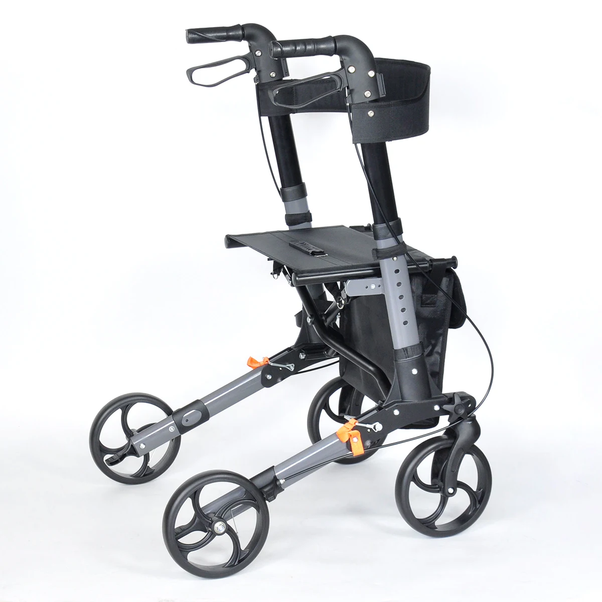 BeiQin1002B  China Manufacturers 4 Wheel Adult Folding Walker Rollator with Brake