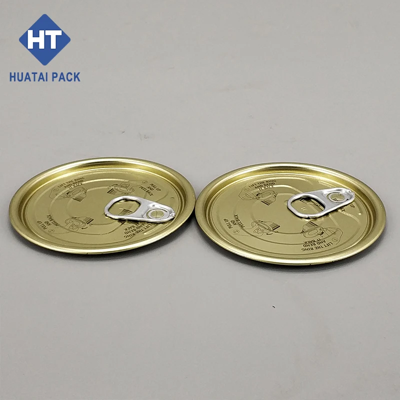 Best selling Tinplate EOE easy open lid 99mm 401Eoe Round Pull Ring Canning Can Lids Easy Open Peel Off End