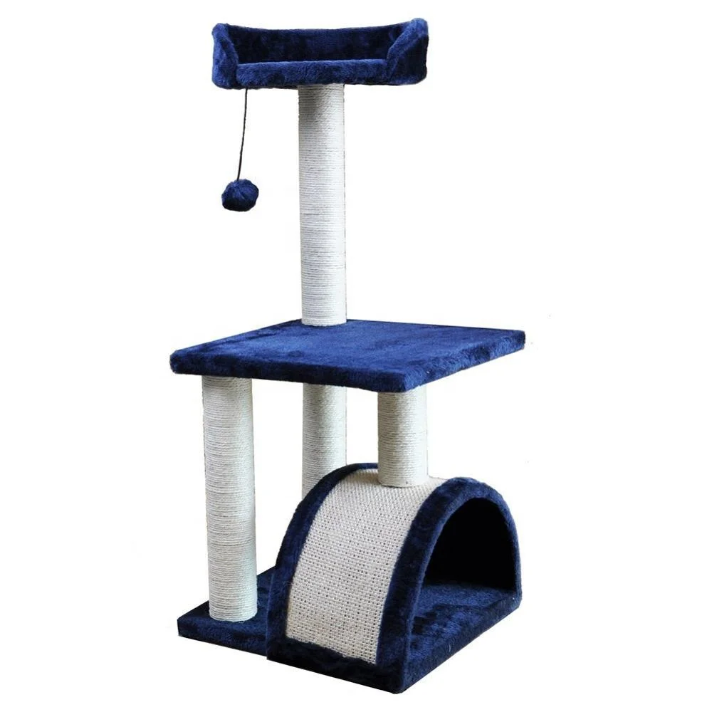 Amazon sale Popular  Small Cat kitten tree Toy Natural Sisal Cat Scratching Post Kitten Activity Tower Condo