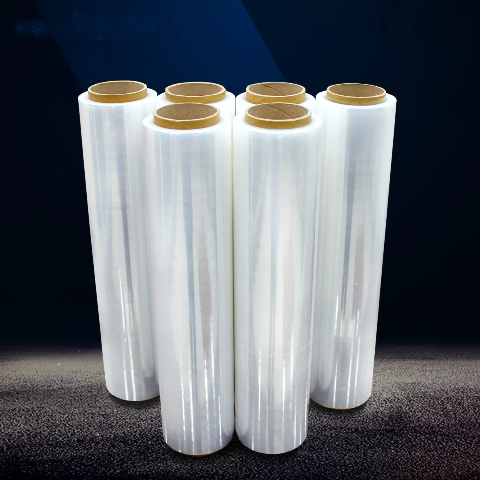 China High Quality Waterproof HDPE Clear Film Plastic Stretch Film In Rolls
