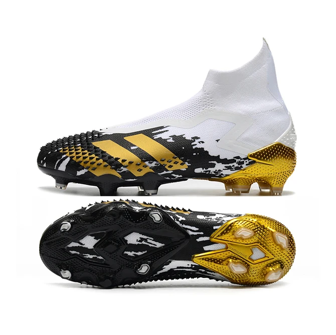 Classic stylish Predators Mutator 20+ FG lightweight breathable mesh high top football shoes soccer boots