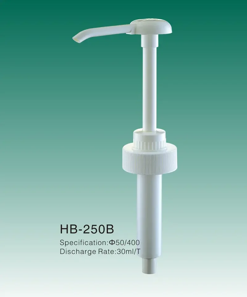 High Quality 50/400 Hermetic Plastic Sauce Dispenser Dosing Syrup Pump Food Grade Sauce Dispensers
