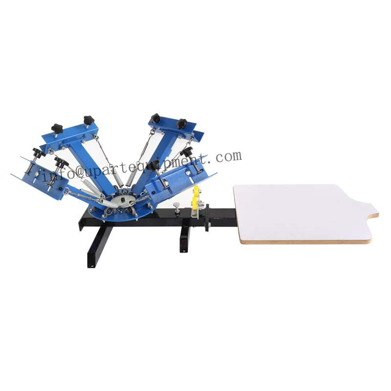Manual 4 color 1 station t-shirt screen printing machine Low Cost Serigraphy Machine For Textile