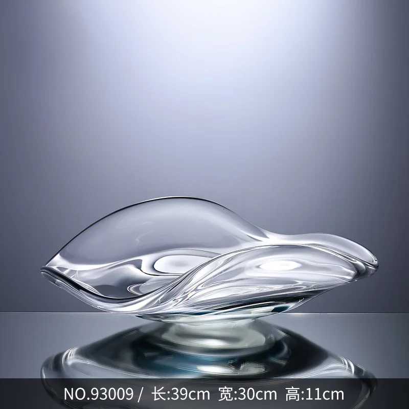 Custom Contemporary Decoration Home Small Elegant Crystal Transparent Glass Luxury Trays