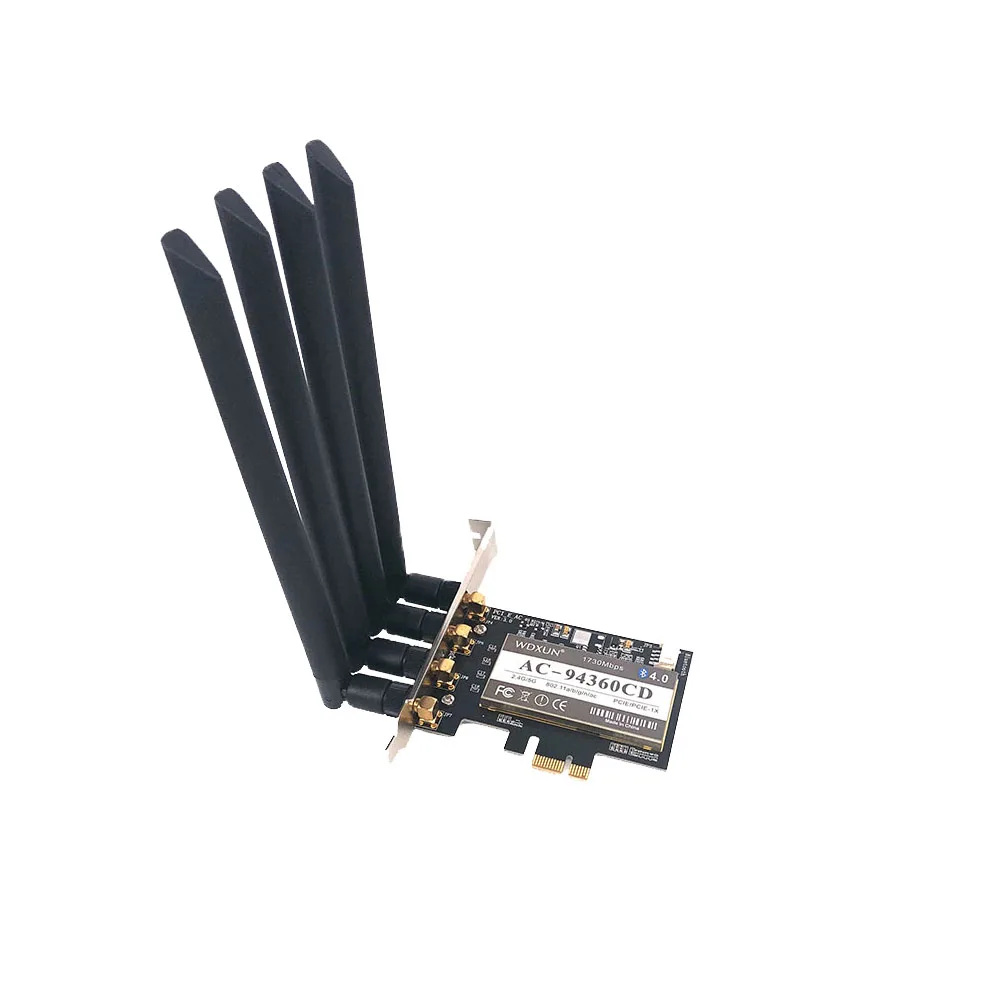  Сетевая карта Broadcom BCM94360 PCI Express 802.11AC двухдиапазонный 1300 Мбит/с Wi-Fi BT 4